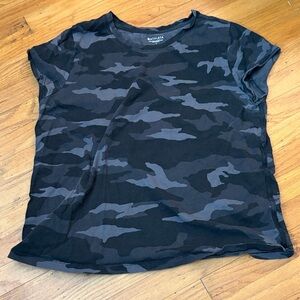 Athleta Black Camo Tee